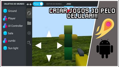 criar jogos 3d pelo celular - programação 3d de jogos